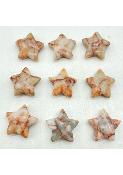 No.2 Doğal Taş Taş Kuvars Kristal Pentagram Beş Köşeli Yıldız Şekli Diy Takı Yapımı Için Hiçbir Delik Ev Dekor Aksesuarla (Yurt Dışından)