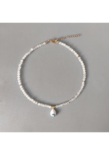 No.14 Boyutu El Yapımı Çok Yönlü Kristal Boncuk Boncuklu Kolye Moda Damla Şeklindeki Kristal Kolye Zarif Takı Aksesuarları Hediye (Yurt Dışından)