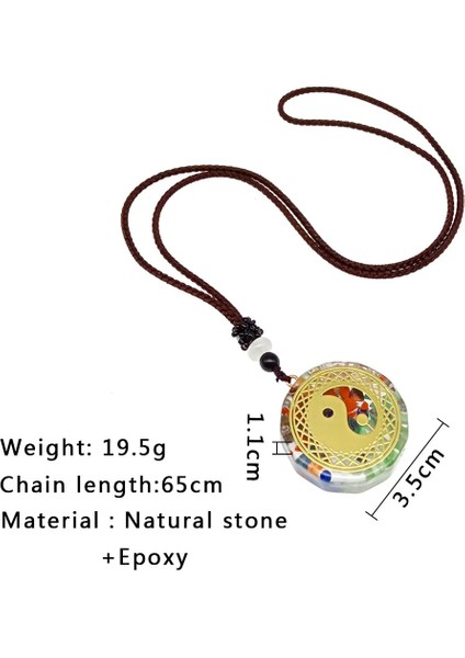 50CM Tarzı K Meditasyon Denge Kolye Chakela Orgonit Reiki Enerji Jeneratörü Orgon Muska Kolye Akra Kolye Kolye Takı (Yurt Dışından)