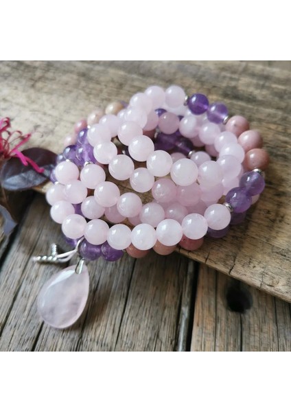 Bileklik 8mm Ametist Taş Boncuk, Gül Kuvars Kolye, Dua Bileklik, Aşk Yoga Manevi Takı, Meditasyon, Ilham Verici, 108 Mala Boncuk (Yurt Dışından) fırsatları