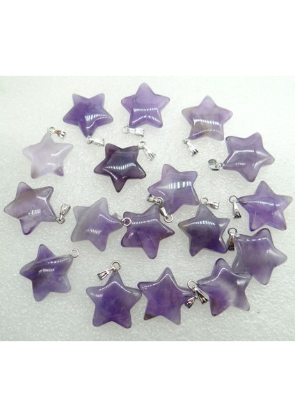 No.17 Doğal Taş Taş Kuvars Kristal Opal Aventurin Ametist Yıldız Kolye Charms Diy Takı Yapımı Için Kolye Aksesuarla (Yurt Dışından) indirimleri
