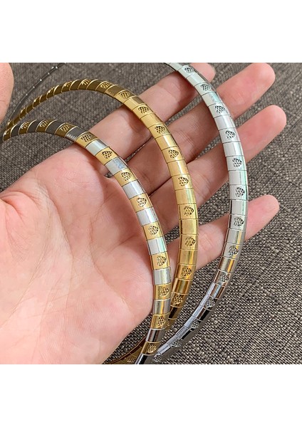8MM45CM Tarzı Altın 8 mm Paslanmaz Çelik Gerdanlık Kadınlar Için Kalp Şekli Yaka Kolye Takı Yılan Zincir Kız Hediye (Yurt Dışından) fiyatları