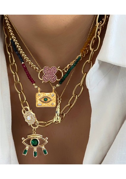 Pembe Aksesuarları Bling Zirkon Toka Bağlantı Karabina Vida Moda Küba Link Zinciri Kolye Erkekler Kadınlar Için Punk Gerdanlık Yaka Takı (Yurt Dışından) fiyatları