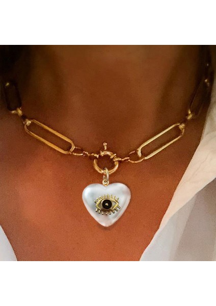 Pembe Aksesuarları Bling Zirkon Toka Bağlantı Karabina Vida Moda Küba Link Zinciri Kolye Erkekler Kadınlar Için Punk Gerdanlık Yaka Takı (Yurt Dışından) fırsatları