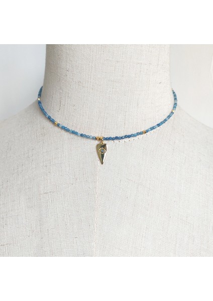 No.15 Boyutu Doğal Taş Boncuklu Kolye Vintage Charm Su Damlası Kolye Takı Gotik Corrente Masculina Kadınlar Için Noel Hediyesi (Yurt Dışından)