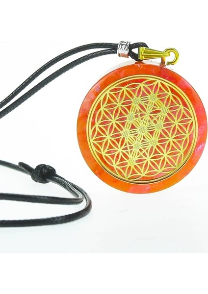 A2 Doğal Gül Kuvars Horus'un Gözü Çakra Kolye Yoga Meditasyon Reiki Şifa Pembe Kristal Orgonit Manevi Enerji Kolye (Yurt Dışından)