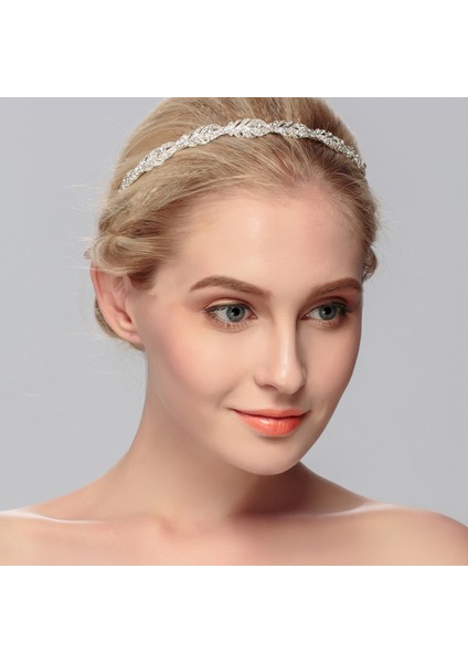 Altın Miallo Kadınlar Kristal Rhinestone Hairband Çiçek Yaprak Desen Tiara Zarif Düğün Takısı Saç Aksesuarları Gelin Tiaras (Yurt Dışından)