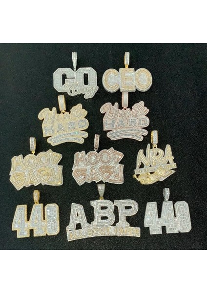N622-GÜMÜŞ En Li Hip Hop Erkekler Kolye Koleksiyonu Çeşitli Tasarım Tam Kaplamalı 5A Cz Buzlu Out Bling Iki Ton Altın Renk Kaya Punk Kolye (Yurt Dışından) fiyatları