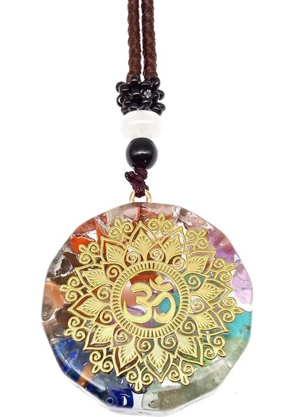 65CM Tarzı M Boyutu Yedi Çakra Kolye Orgonit Meditasyon Reiki Enerji Kolye Orgon Renkli Doğal Taş 7 Çakra Kolye Kolye Takı (Yurt Dışından) fırsatları
