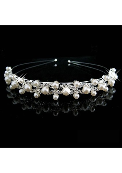 No.26 Boyutu Gelin Düğün Bandı Parlak Kristal Saç Aksesuarları Kız Zirkon Taç Gelin Nedime Headdress Düğün Aksesuarları (Yurt Dışından) indirimleri
