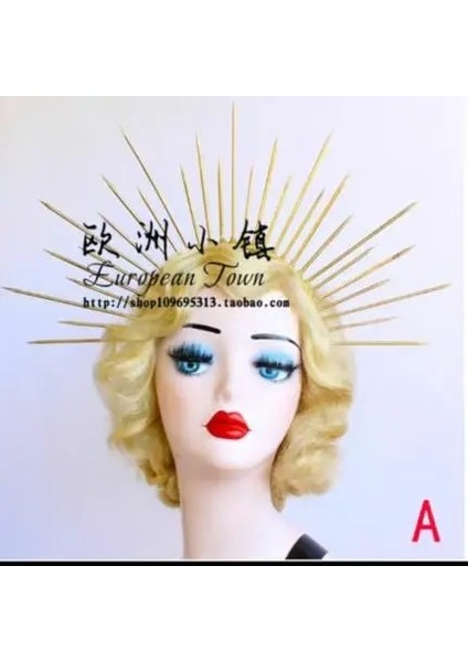 Beyaz Stil No.8 Boyutu Halo Kafa Bandı Kadın Şapkalar Plastik Lolita (Yurt Dışından)