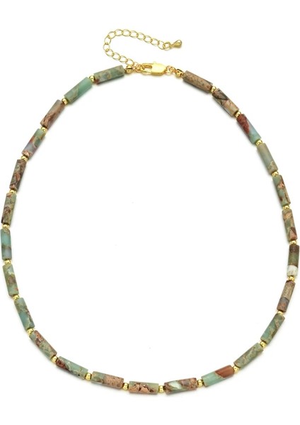 XN053 El Yapımı Minimalist Taş Boncuk Kolye Kolye Renkler Yaka En Iyi Arkadaşı Genç Kız Takısı Collares Para Mujer Kadın (Yurt Dışından)