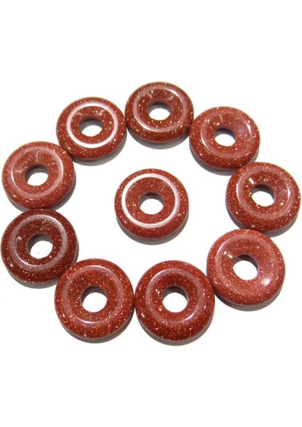 No.9 18MM Doğal Taş Kuvars Kristal Kaplan Gözü Çizgili Akik Çörek Charm Kolye Diy Takı Yapımı Için Kolye Aksesuarla (Yurt Dışından)