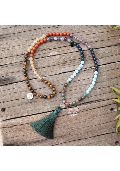 Renk Stili Altın Rengi 8mm Doğal Taş Boncuk, Ametist, Kaplan Gözü, Kırmızı Taş, Japamala Setleri, Manevi Takı, Meditasyon, Ilham Verici Boncuk (Yurt Dışından)