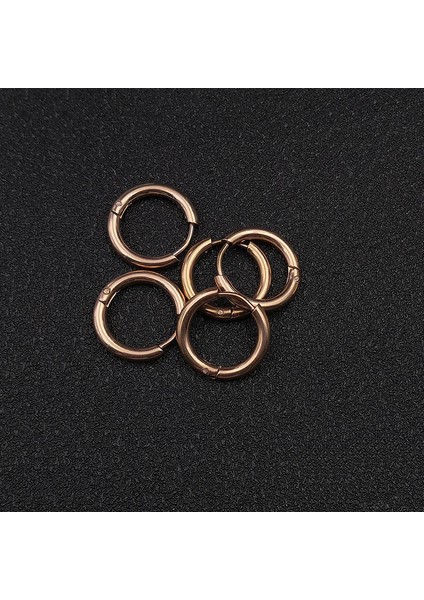 2,5X18MM Tarzı Gül Lot Paslanmaz Çelik Halka Küpe Erkekler Kadınlar Için Kalın Mavi Siyah Altın Renkli Yuvarlak Daire Küpe (Yurt Dışından)