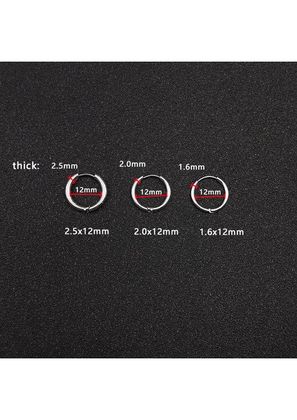 2,5X18MM Tarzı Gül Lot Paslanmaz Çelik Halka Küpe Erkekler Kadınlar Için Kalın Mavi Siyah Altın Renkli Yuvarlak Daire Küpe (Yurt Dışından) indirimleri