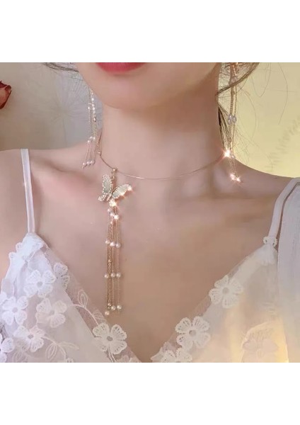XL345-1 Yeni Moda Kristal Zirkon Çapraz Kolye Kolye Kadın Kızlar Kristal Zincir Kolye Punk Parti Kıdemli Takı Hediye (Yurt Dışından)