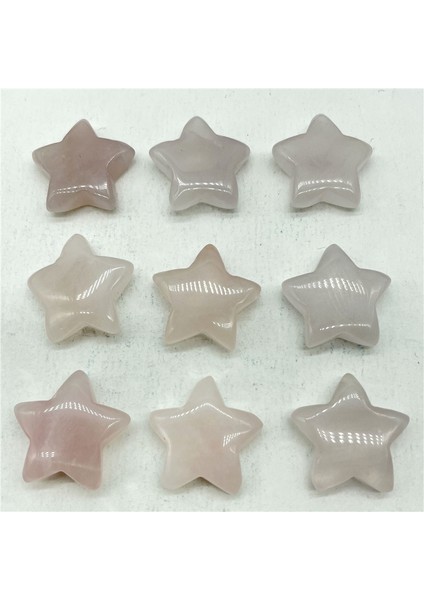 No.7 Doğal Taş Taş Kuvars Kristal Pentagram Beş Köşeli Yıldız Şekli Diy Takı Yapımı Için Hiçbir Delik Ev Dekor Aksesuarla (Yurt Dışından)