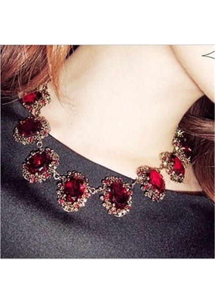 Altın Rengi cc Vintage Kolye Kadınlar Için Chokers Kolye Kolye Abartma Klavikula Zincir Aksesuarları Kolye Lüks Takı C 168A (Yurt Dışından)