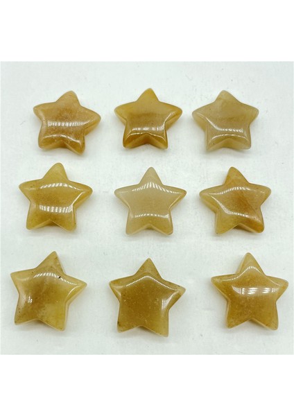 No.16 Doğal Taş Taş Kuvars Kristal Pentagram Beş Köşeli Yıldız Şekli Diy Takı Yapımı Için Hiçbir Delik Ev Dekor Aksesuarla (Yurt Dışından)