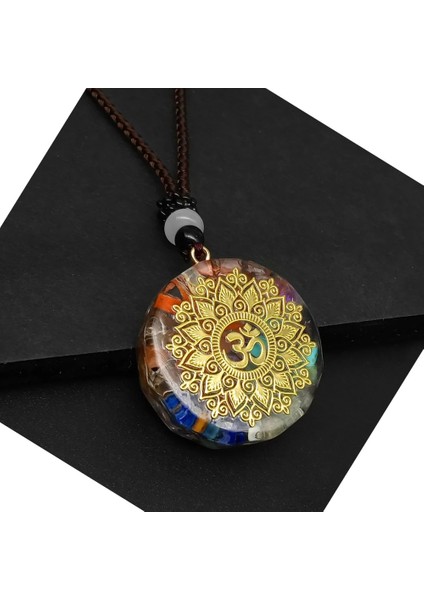 65CM Tarzı No.15 Boyutu Chakela Charm Yedi Çakra Şifa Kolye Kadın Erkek Renkli Doğal Taş Geometrik Kolye Halat Zincir Kolye Moda (Yurt Dışından) fırsatları