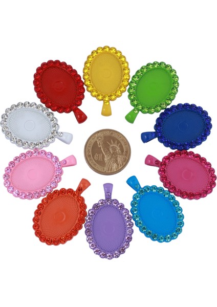 Çok Renkli Lot Oval Tepsi Takılar Çerçeve Kolye Ayarı Dıy Yapımı Için Kolye Bilezik Anahtarlık Takı TYR028 (Yurt Dışından) fiyatları