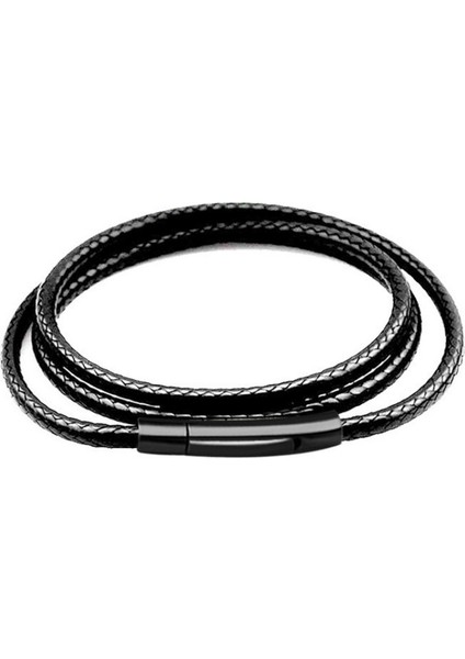 50CM Tarzı KAHVE2MM Ens Bayan Siyah Örgülü Deri Kordon Paslanmaz Çelik Güvenli Toka Zincir Kolye Kolye Dıy Takı Için 60 cm 70 cm (Yurt Dışından) fiyatları