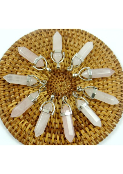 No.11 Doğal Taş Taş Lapis Opal Kristal Kuvars Altıgen Sarkaç Reiki Charm Sarkaç Kolye Dıy Takı Yapımı Kolye (Yurt Dışından)