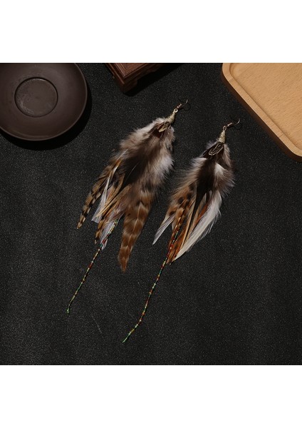 YU10 Boho Saçaklı Tüy Uzun Dream Catcher Damla Küpe Takıkadın Saçaklı Küpelerboncuk Vintage Takımodern Kadın Küpeleri (Yurt Dışından) fırsatları