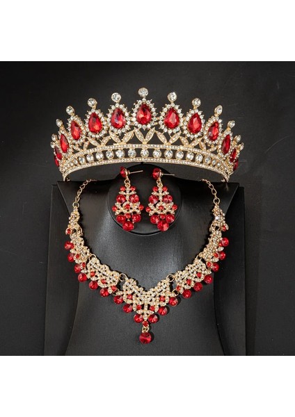 Taçlar Tarzı No.14 Boyutu Düğün Taç Saç Takı Gelin Şapkalar Barok Rhinestone Altın Gümüş Renk Tiaras Prenses Aksesuarları Kraliçe'nin Partisi Için (Yurt Dışından)