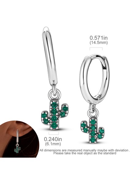 KTE019 Dangle Çift Hoop Kadın Küpe Orijinal Desigterling Gümüş Küp Zirkon Küçük Kalp U Şekli Tüy Yıldız Ay Küpe (Yurt Dışından)