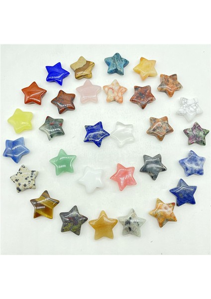 No.13 Doğal Taş Taş Kuvars Kristal Pentagram Beş Köşeli Yıldız Şekli Diy Takı Yapımı Için Hiçbir Delik Ev Dekor Aksesuarla (Yurt Dışından) fiyatları