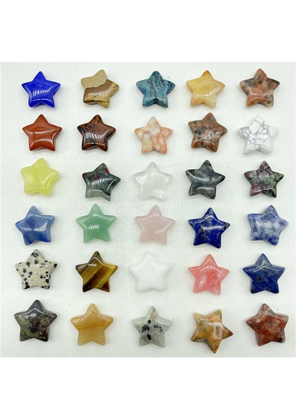 No.13 Doğal Taş Taş Kuvars Kristal Pentagram Beş Köşeli Yıldız Şekli Diy Takı Yapımı Için Hiçbir Delik Ev Dekor Aksesuarla (Yurt Dışından) modelleri