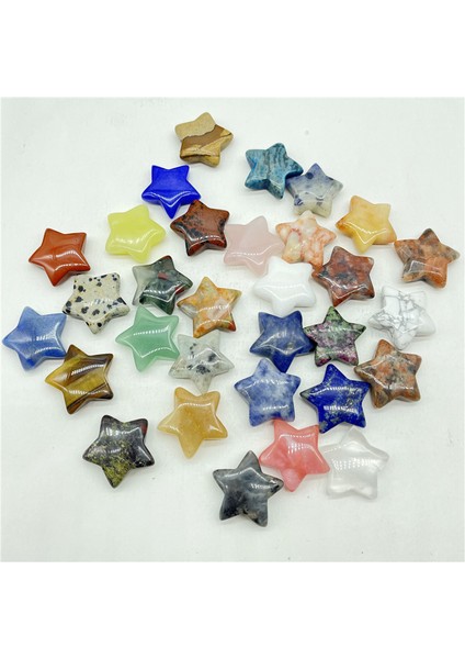 No.13 Doğal Taş Taş Kuvars Kristal Pentagram Beş Köşeli Yıldız Şekli Diy Takı Yapımı Için Hiçbir Delik Ev Dekor Aksesuarla (Yurt Dışından) fırsatları