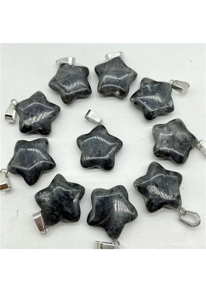 No.19 Doğal Taş Taş Kuvars Kristal Kaplan Gözü Labradorit Yıldız Kolye Charms Diy Takı Yapımı Için Kolye Aksesuarla (Yurt Dışından) modelleri