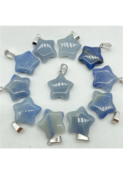 No.19 Doğal Taş Taş Kuvars Kristal Kaplan Gözü Labradorit Yıldız Kolye Charms Diy Takı Yapımı Için Kolye Aksesuarla (Yurt Dışından) indirimleri