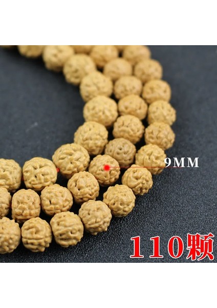 9 mm Tibet Buda Vajra Bod Boncuk Et Dolu Beş Yapraklı Zerdeçal Cilt Namaz Boncuk Mala Kolye (Yurt Dışından)