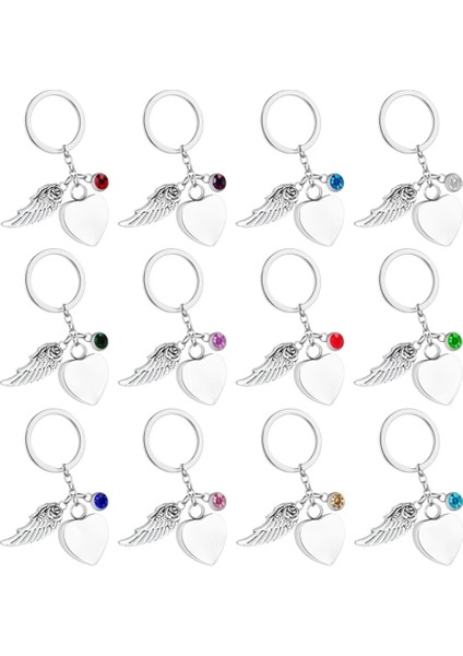 Stili Özelleştir Ekim Melek Kanatları Kalp Kremasyon Takı Urn Anahtarlık Pet Insan Külleri Kremasyon Anahtarlık Külleri Witolor Birthstones (Yurt Dışından) modelleri