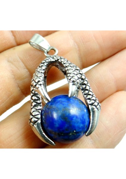 No.9 Doğal Taş Turkuaz Opal Kuvars Kristal Kaplan Gözü Yuvarlak Boncuk Ejderha Pençesi Wrap Kolye Diy Takı Yapımı Için Kolye (Yurt Dışından)