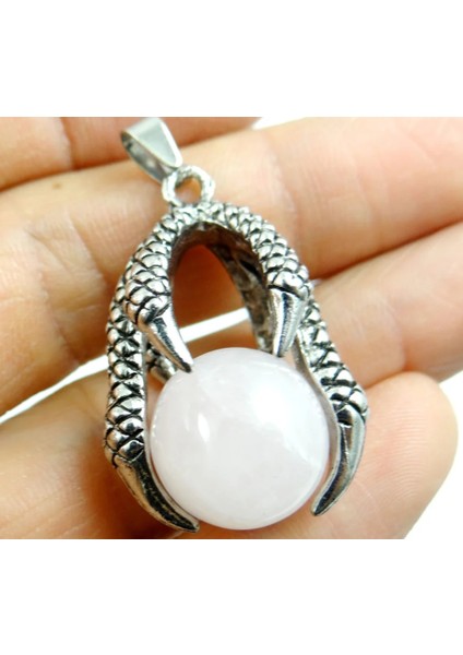 No.9 Doğal Taş Turkuaz Opal Kuvars Kristal Kaplan Gözü Yuvarlak Boncuk Ejderha Pençesi Wrap Kolye Diy Takı Yapımı Için Kolye (Yurt Dışından)