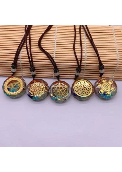 A Doğal Çakıl Kristal Kolye Retro Yedi Tekerlek Taş Sentetik Kolye Kolye Takı Charm Reçine Kazak Zinciri 7 Tekerlekler (Yurt Dışından) fiyatları