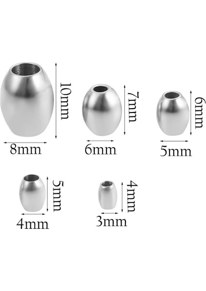 6x7 Tarzı Altın Lot Paslanmaz Çelik Oval Spacer Boncuk Metal Gevşek Boncuk Dıy Bilezik Kolye Takı Yapımı Aksesuarları Bulgular (Yurt Dışından) fiyatları