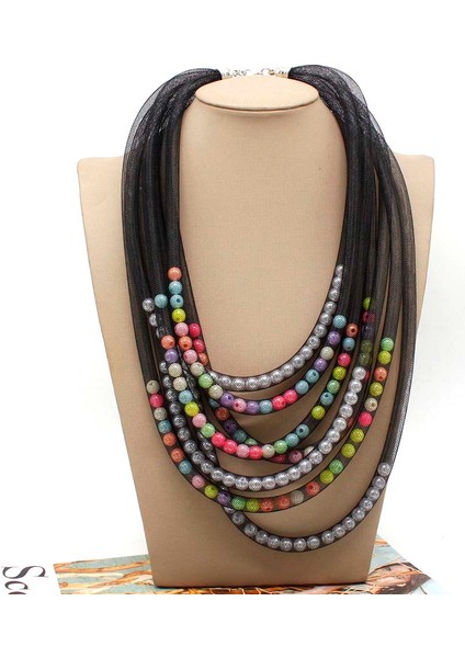 Kolyeler8 2023 Yeni Tasarımcı Lüks Zincir Kolye Kolye Kadın Bildirimi Örgü Maç Inci Boho Gotik El Yapımı Kolye Takı (Yurt Dışından)