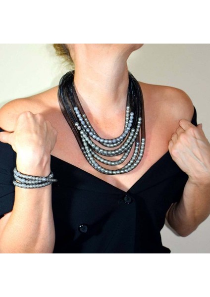 Kolyeler8 2023 Yeni Tasarımcı Lüks Zincir Kolye Kolye Kadın Bildirimi Örgü Maç Inci Boho Gotik El Yapımı Kolye Takı (Yurt Dışından)