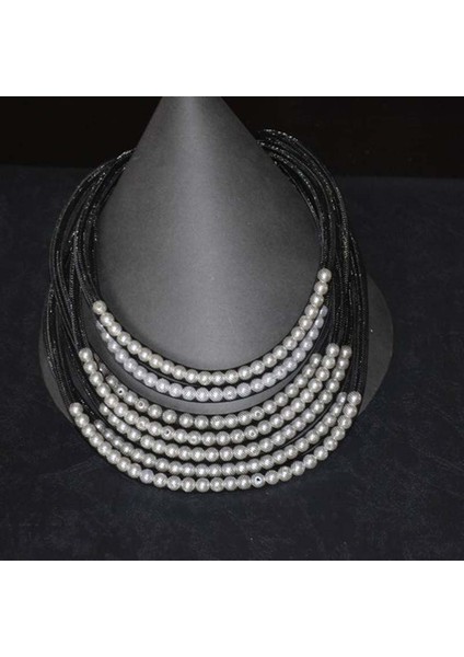 Kolyeler8 2023 Yeni Tasarımcı Lüks Zincir Kolye Kolye Kadın Bildirimi Örgü Maç Inci Boho Gotik El Yapımı Kolye Takı (Yurt Dışından)
