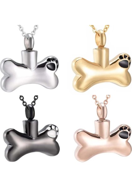 Altın Yüksek Li Paslanmaz Çelik Kemik Baskı Köpek Paw Kolye Pet Küçük Urn Kremasyon Külleri Hatıra Takı (Yurt Dışından) fiyatları