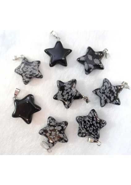No.10 Doğal Taş Taş Kuvars Kristal Kaplan Gözü Labradorit Yıldız Kolye Charms Diy Takı Yapımı Için Kolye Aksesuarla (Yurt Dışından)