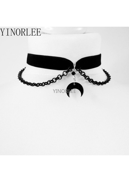 C22 Goth Moon Gotains O Ring Gerdanlık Cadı Kolye Kolye Charm Punk Takı Muhteşem Kadın Hediye Moda Bildirimi 2021 (Yurt Dışından) indirimleri