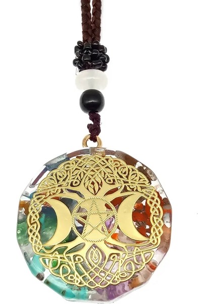 60CM Tarzı No.13 Boyutu Yedi Çakra Kolye Kolye Doğal Orgon Reiki Şifa Enerji Taş Kolye Yüksek Li Takı 7 Çakra Kristal Kolye (Yurt Dışından)