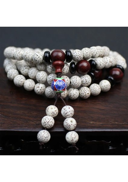 Doğal Xingyue Bodhi Bileklik 108 Buda Boncuk Çift Kolye (Yurt Dışından)
